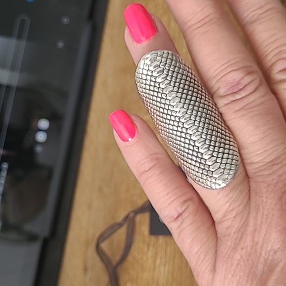 NWT STERLING STATEMENT ring reptile pattern - Picture 1 of 8